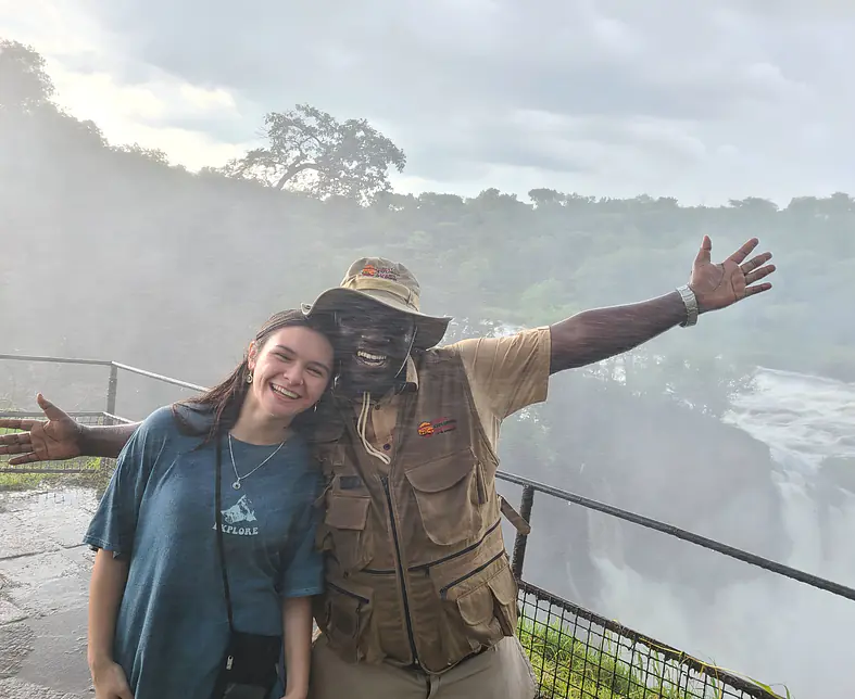 Client on Top of Murchison falls Adventure Tourism.jpg
