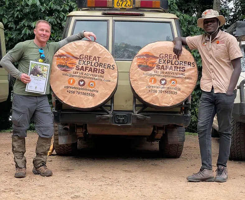 Client with Certificate after successful Chimpanzee Tracking expidation.jpg